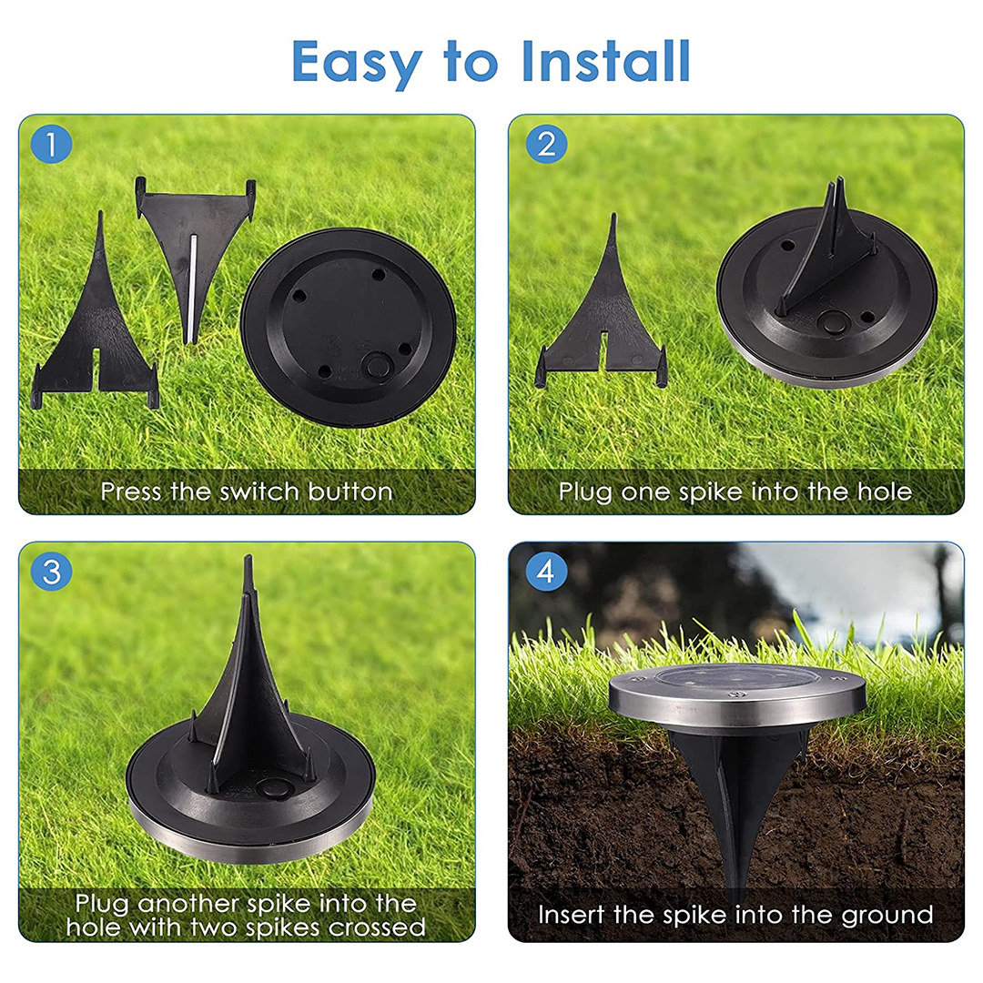 SolarSpot™ - Lampe solaire décorative pour allées extérieures [2 + 2 Gratuit]