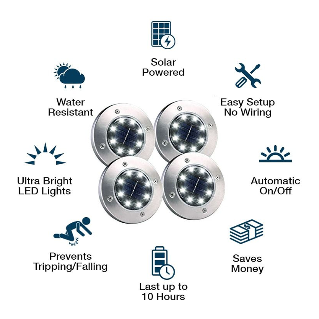 SolarSpot™ - Lampe solaire décorative pour allées extérieures [2 + 2 Gratuit]