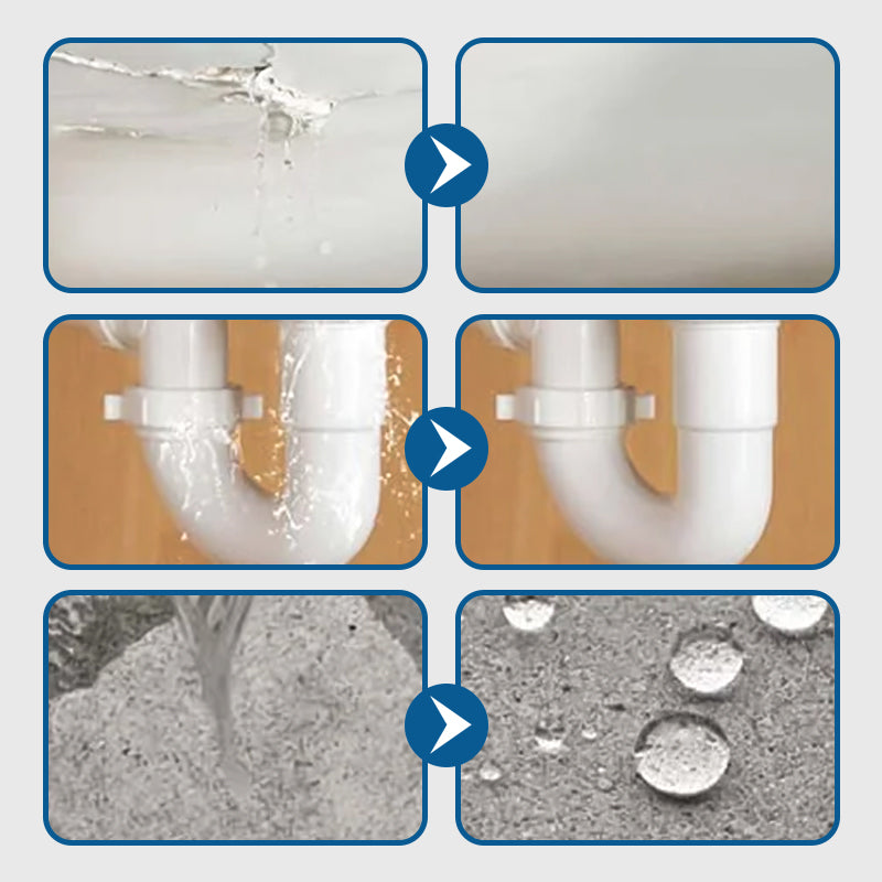 Revêtement Imperméable Transparent pour Joints, Fenêtres et Tuyaux