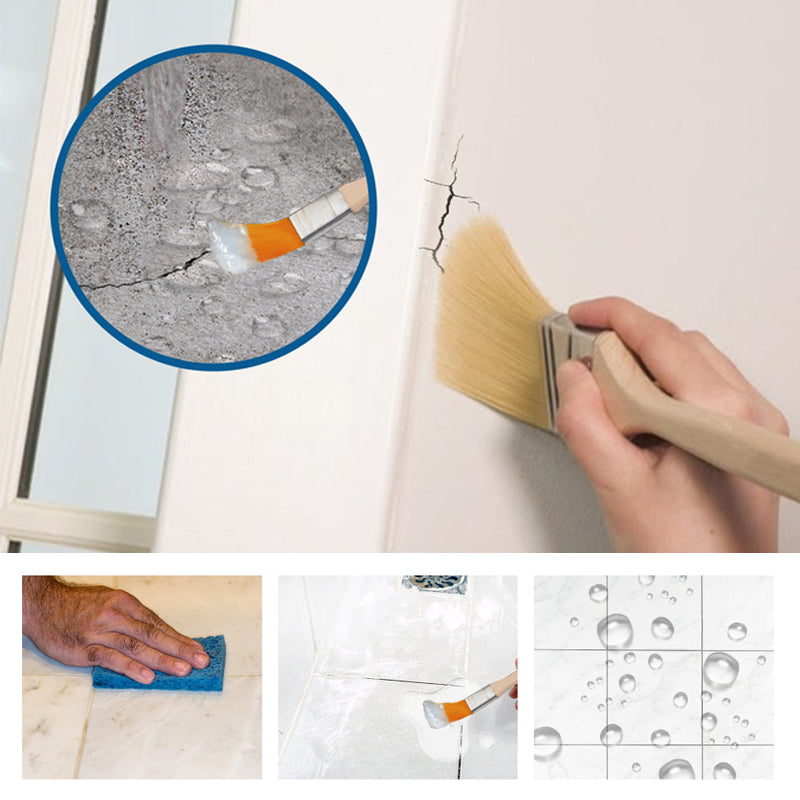 Revêtement Imperméable Transparent pour Joints, Fenêtres et Tuyaux