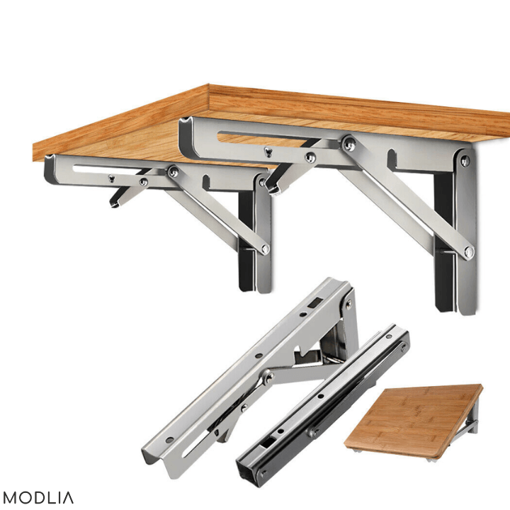 Étagère Murale en Acier Inoxydable – Support de Rangement Gain de Place