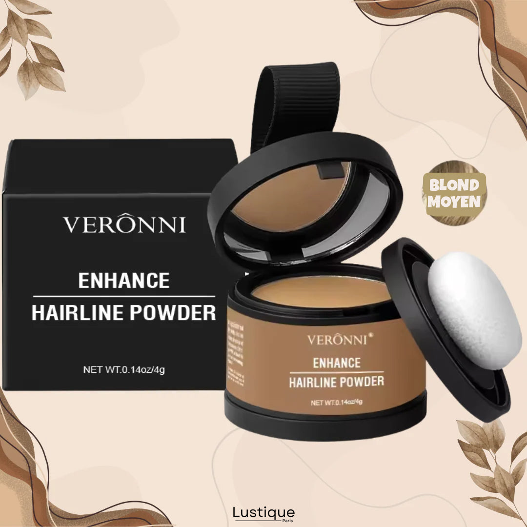 Poudre Compacte pour Racines et Sourcils – Couvrance Naturelle Longue Tenue