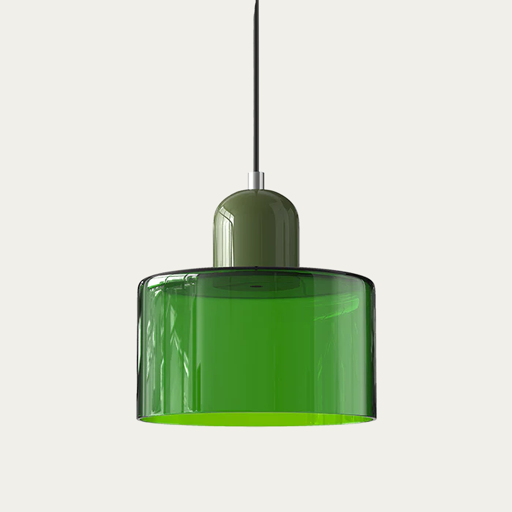 Petite suspension en verre – luminaire élégant pour intérieurs