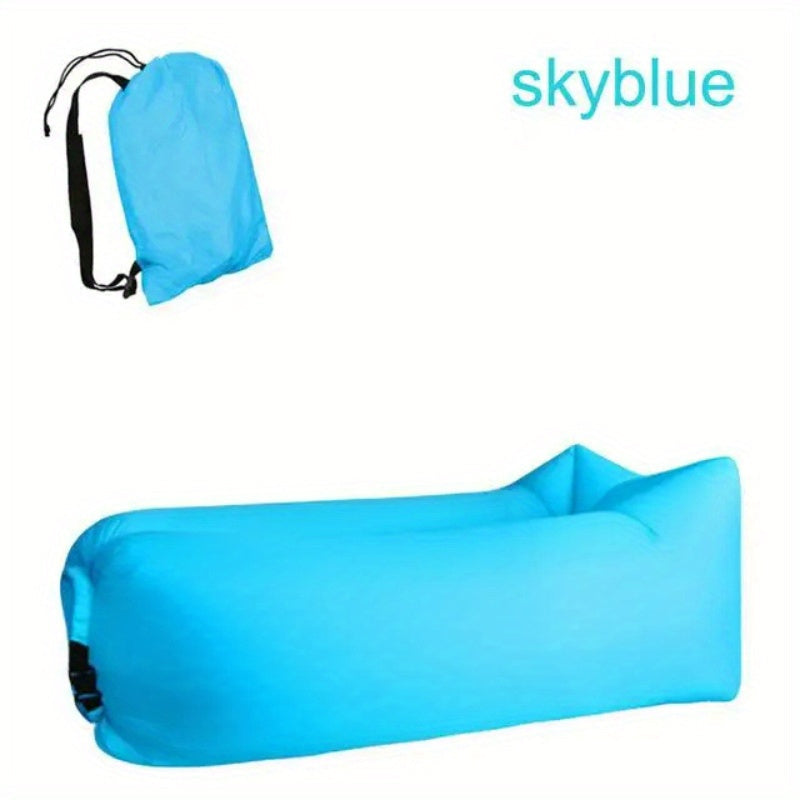 Canapé Gonflable Portable sans Pompe pour Camping et Plage