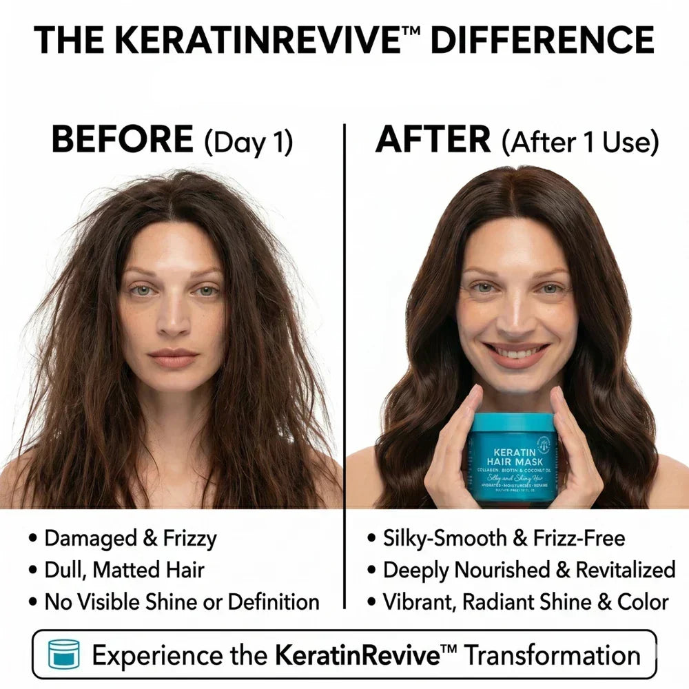 Masque Capillaire Intensif à la Biotine et Collagène – Soin Hydratant Cheveux
