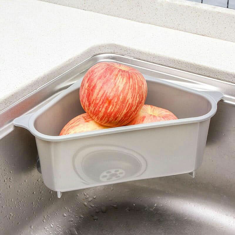 Égouttoir triangulaire pour évier de cuisine – gain de place optimal
