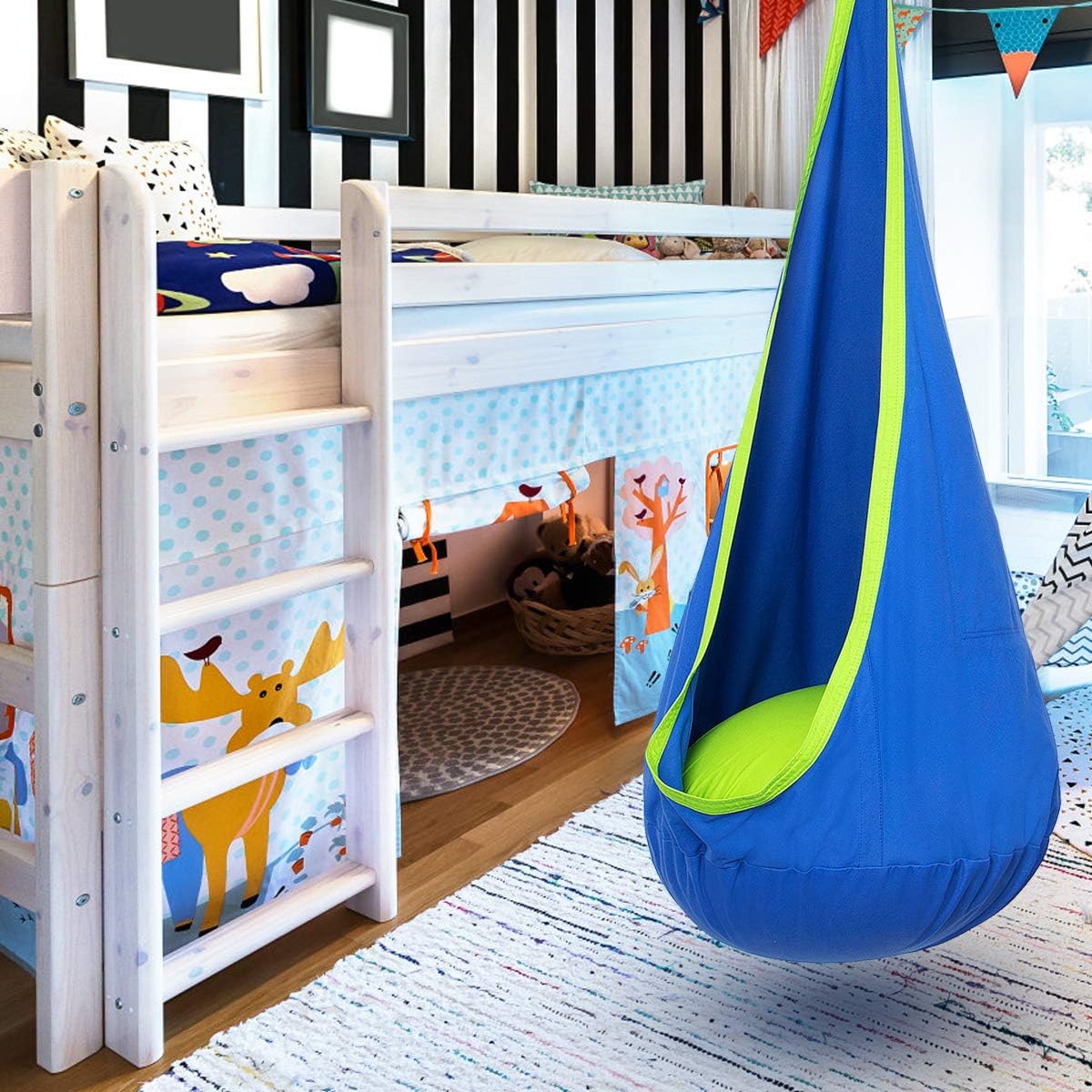 Hamac en Coton 160x68 cm pour Jardin, Balcon et Intérieur
