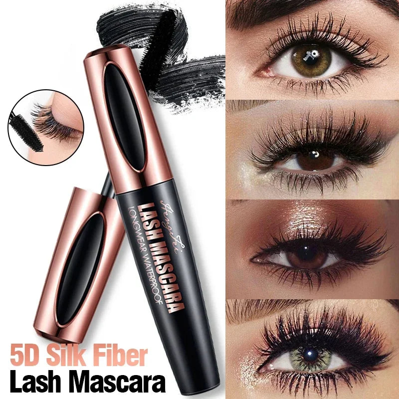 Mascara Volumisant aux Fibres de Soie – Formule Hypoallergénique 5D