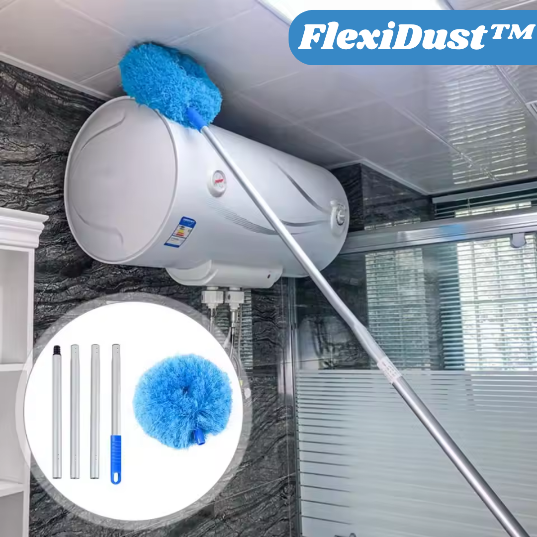 FlexiDust™ – Plumeau télescopique en microfibre pour un nettoyage en profondeur [50 % de réduction]