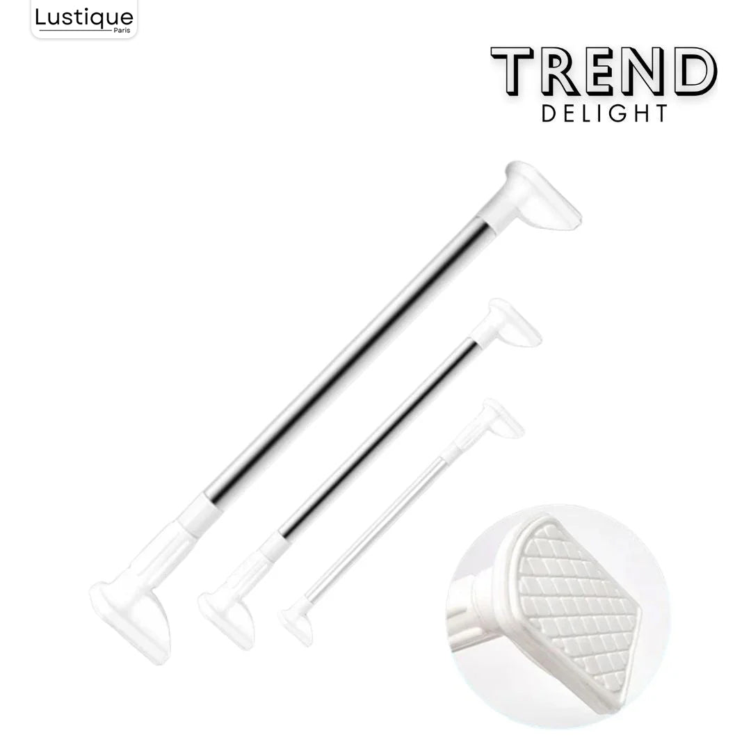 FlexRod™ – Tringle télescopique universelle sans perçage pour salle de bain et cuisine [50 % de réduction]