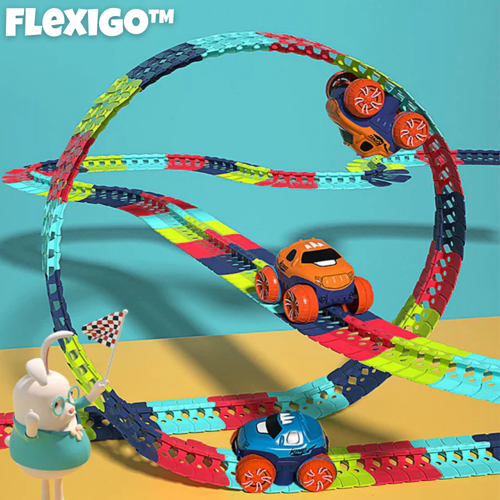 Piste de Course Flexible pour Enfants avec Voiture Autonome