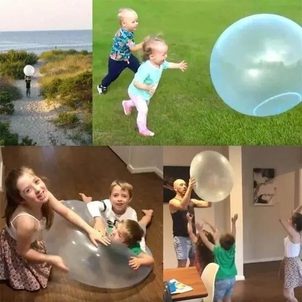 Balle Gonflable Élastique en TPR pour Enfants – Intérieur et Extérieur
