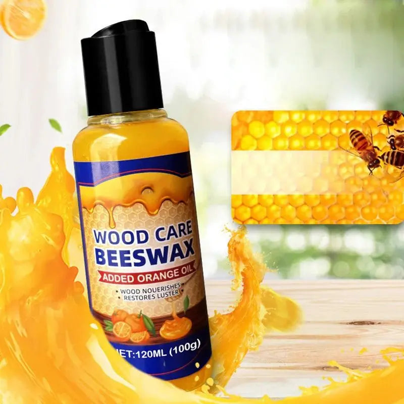 Baume pour Bois à la Cire d'Abeille et Huile d'Orange – Soin et Protection