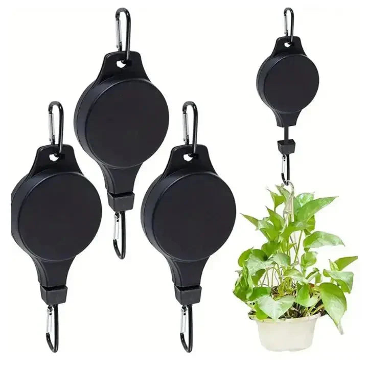 Suspension Plante avec Poulie – Fixation Plafond Réglable [1+1 Gratuit]