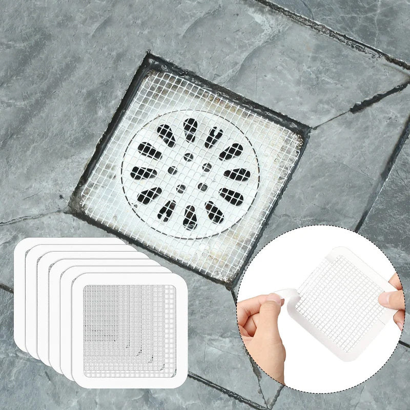 Filtre Attrape-Cheveux Jetable Autocollant pour Douche et Baignoire