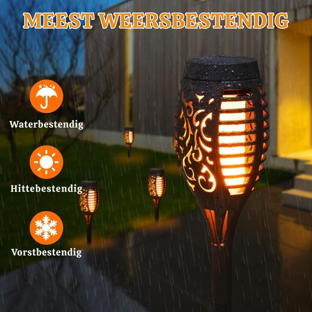 Lampe Solaire de Jardin IP65 – Éclairage Extérieur Automatique