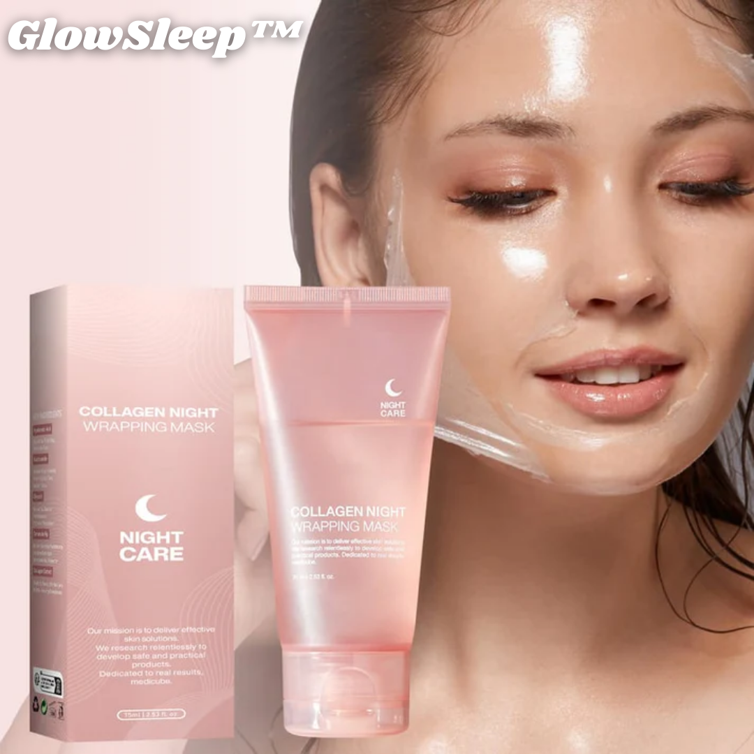 Masque de Nuit Hydrogel au Collagène et Acide Hyaluronique – Soin Visage