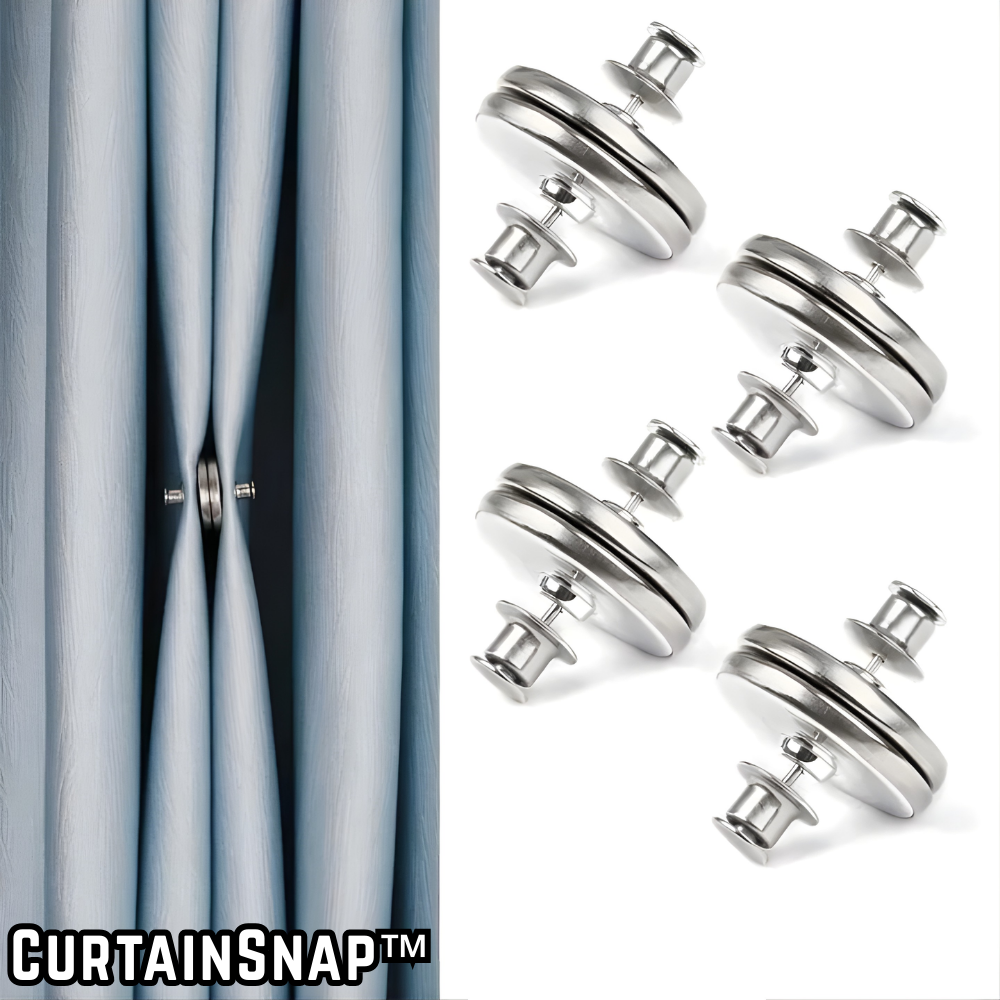 Clips Magnétiques pour Rideaux – Fermeture Anti-Lumière (Lot de 8)
