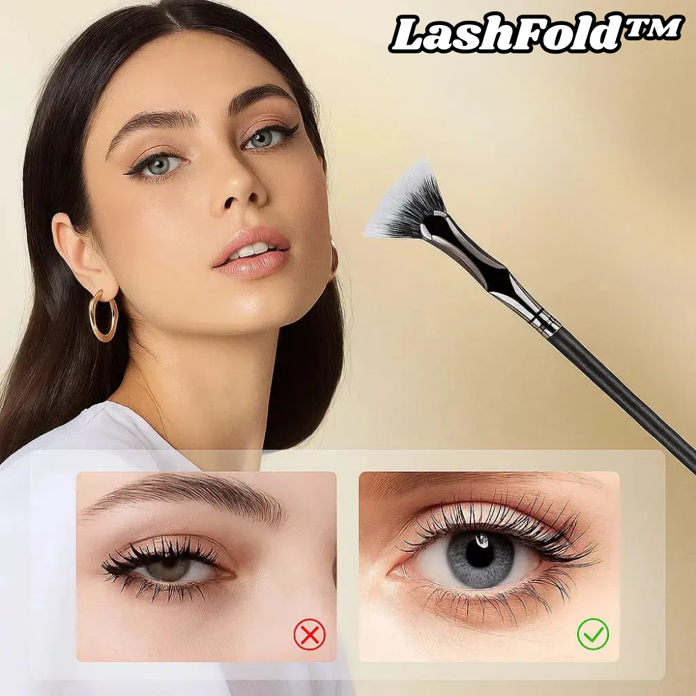 Brosse à cils éventail pliable pour cils parfaitement séparés
