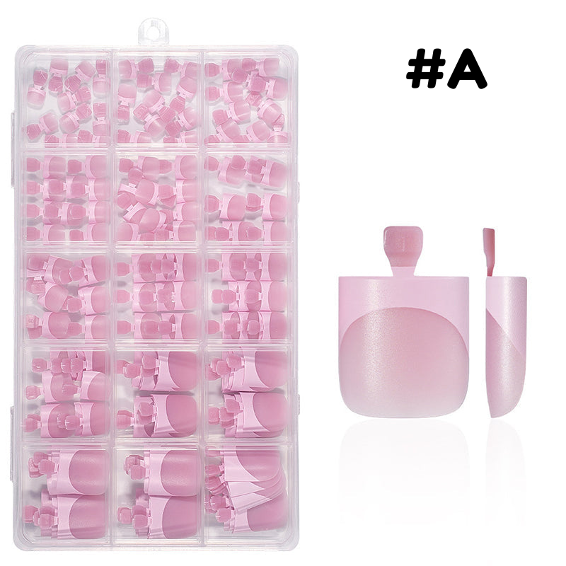 Faux ongles d'orteils press-on réutilisables – Pédicure gel à domicile