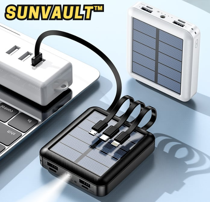 SunVault™ – Chargeur solaire puissant pour vos déplacements [50 % de réduction]