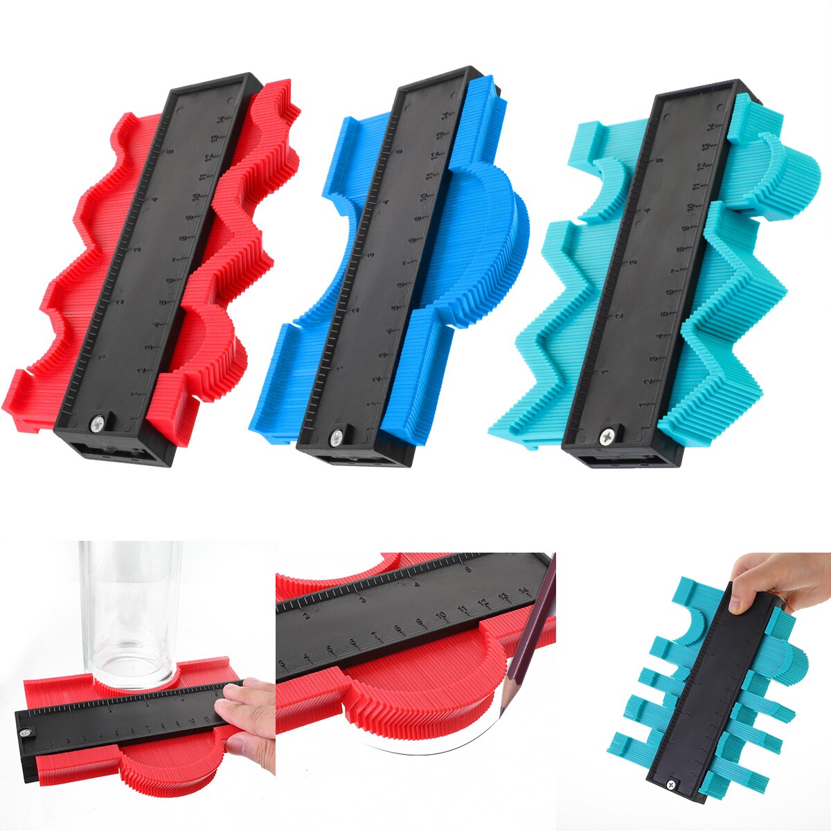 Gabarit de Contour Flexible pour Mesures Précises – Bois, Carrelage et Métal