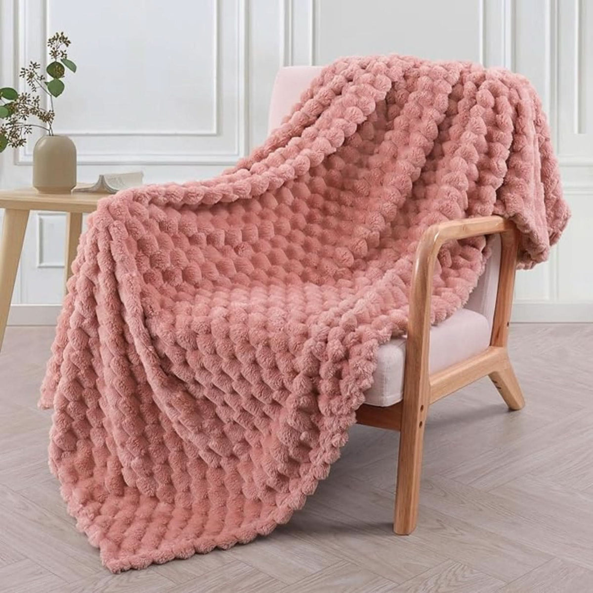 Couverture douillette ultra-douce – Plaid toutes saisons pour canapé et lit