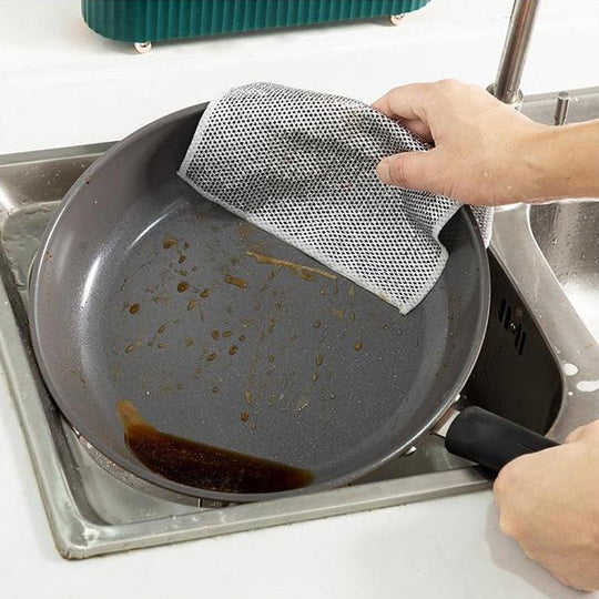 Chiffon Métallique Sans Rayures pour Cuisine – Nettoyage Puissant