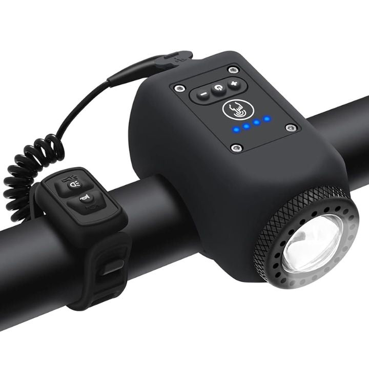 LuminoHorn™ – Sonnette de vélo avec lumière – forte, étanche et rechargeable par USB [50 % de réduction]