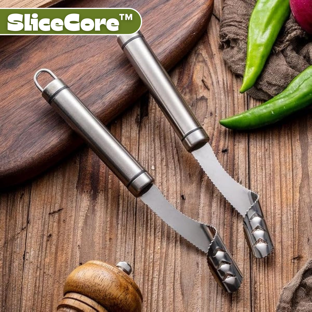 SliceCore™ – Évideur de Poivrons & Retire-Graines pour une Découpe sans Effort [50 % de Réduction]