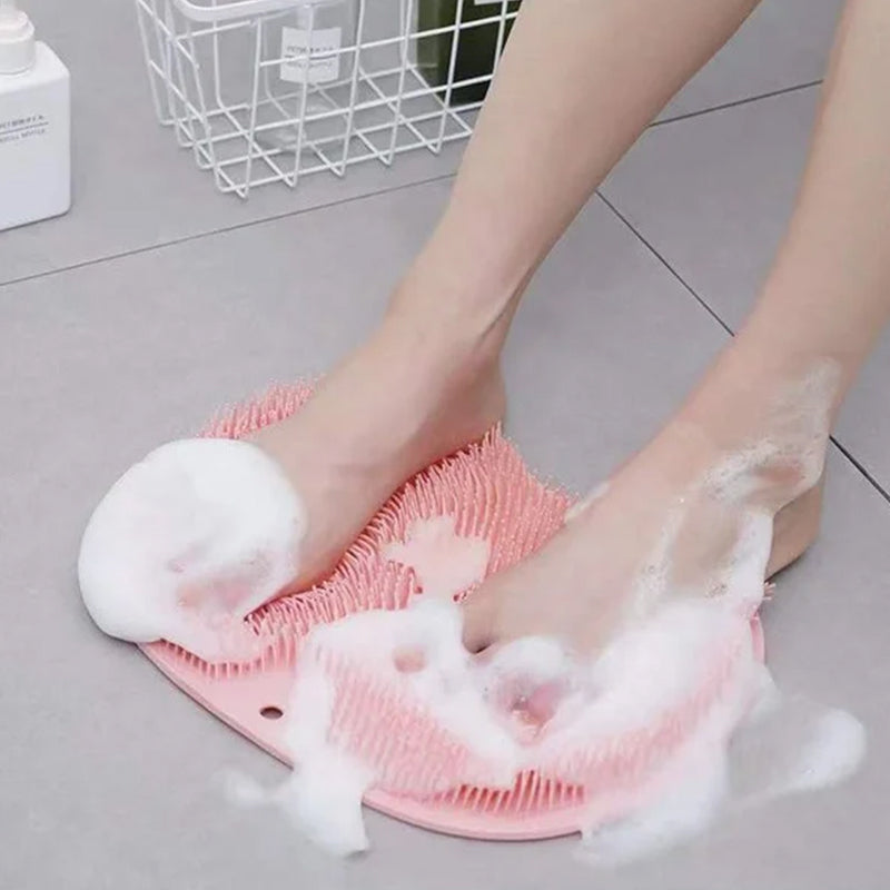 Tapis de Massage pour Pieds en Silicone avec 500+ Poils et Ventouses pour la