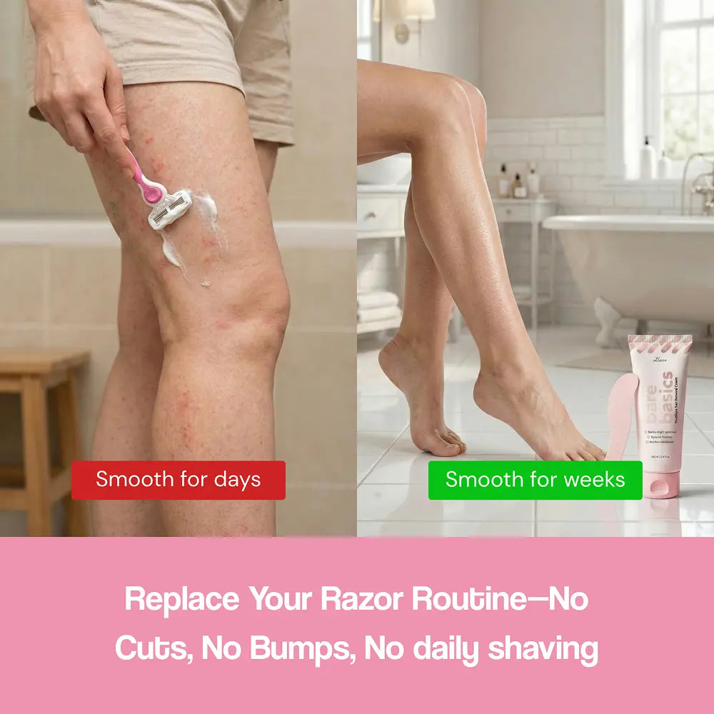 Crème dépilatoire douce aux ingrédients naturels – Peau lisse en 5 minutes