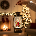 Boule à neige de Noël avec boîte à musique, lumière LED et effet de chute de neige
