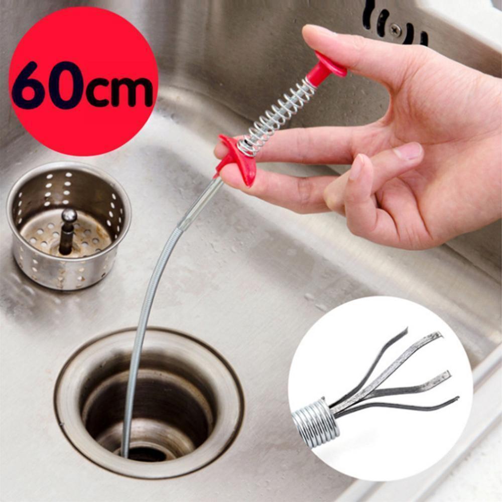 AntiGlog™ – Crochet de nettoyage pour évier de cuisine pour des canalisations sans bouchons [1 + 1 Gratuit]