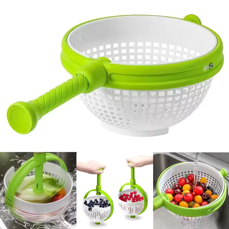 Essoreuse à Fruits et Légumes avec Panier Rotatif Perforé