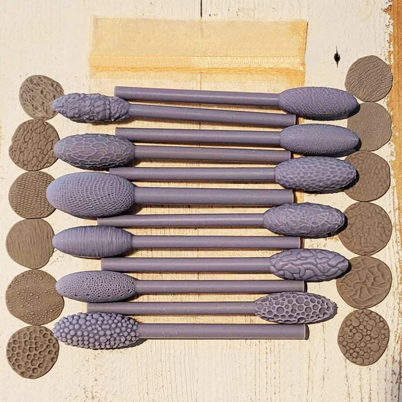 Set d'Outils de Texture pour Argile et Pâte à Modeler – 9 Pièces