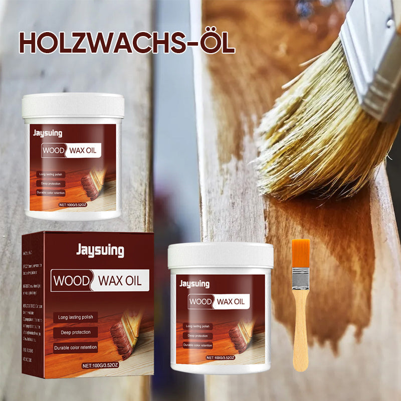 Huile cire de protection du bois pour terrasse, clôture & planches – Naturel &
