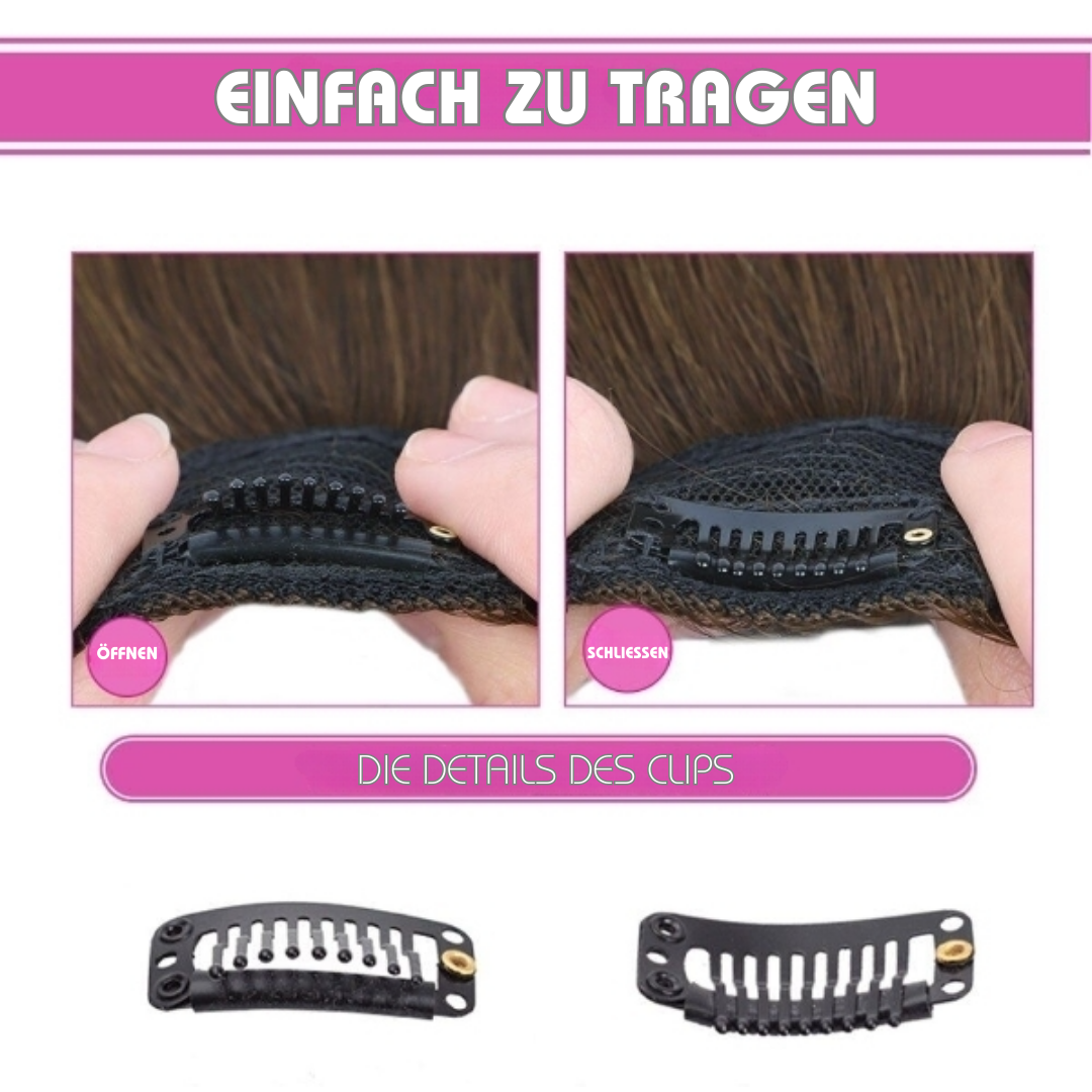 GlamCurls™ - Extensions capillaires à clips [50% de réduction]