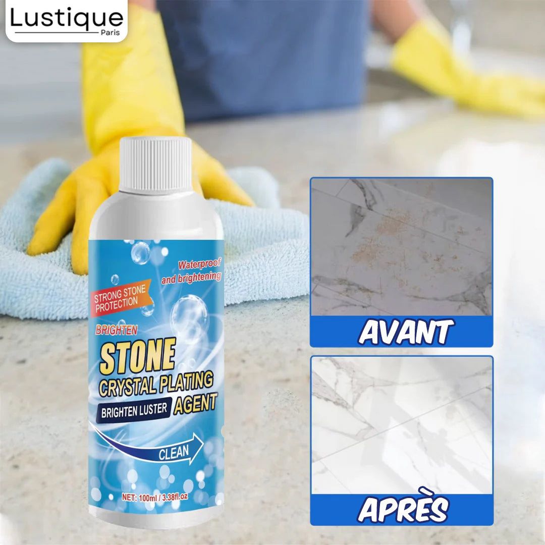 CrystalPlate™ – Nettoyant pour taches sur pierre pour une propreté sans effort [1 + 1 Gratuit]
