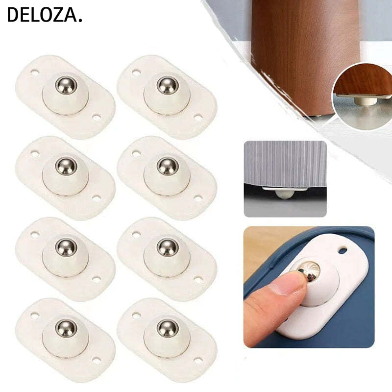 Roulettes pour Meubles à 360° – Protection Sol & Déplacement Facile