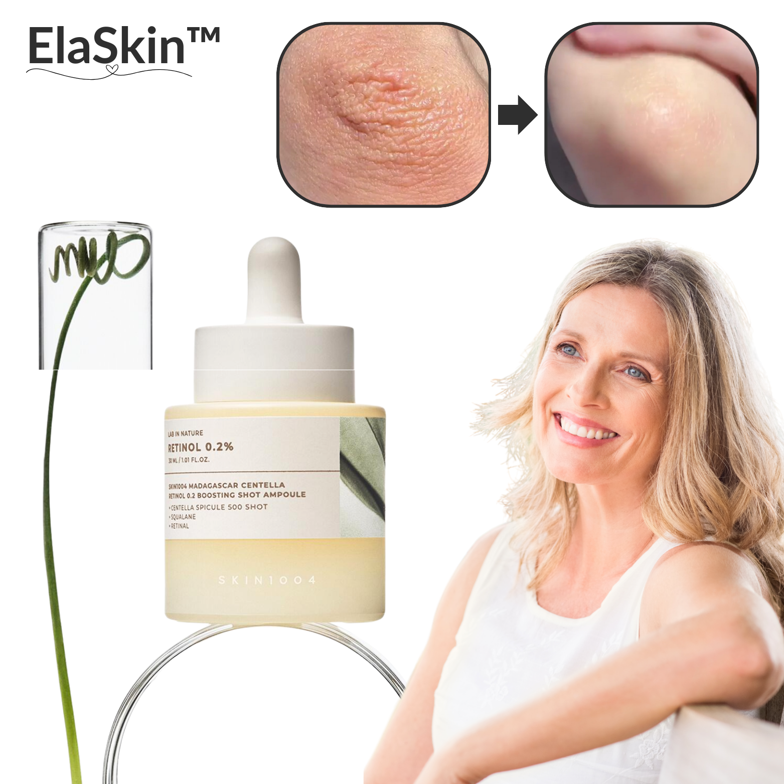 Ampoule Sérum Rétinol Centella Asiatica – Soin Anti-Âge Régénérant 30ml