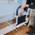 Barrière de lit réglable avec poignée antidérapante et sac de rangement