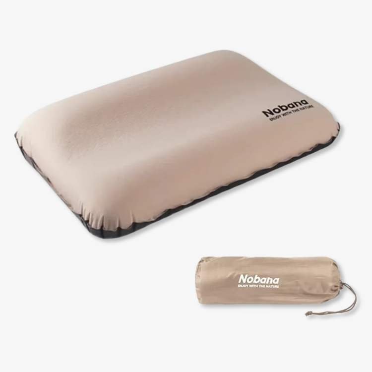 Coussin de voyage gonflable ergonomique avec support cervical en mousse 3D