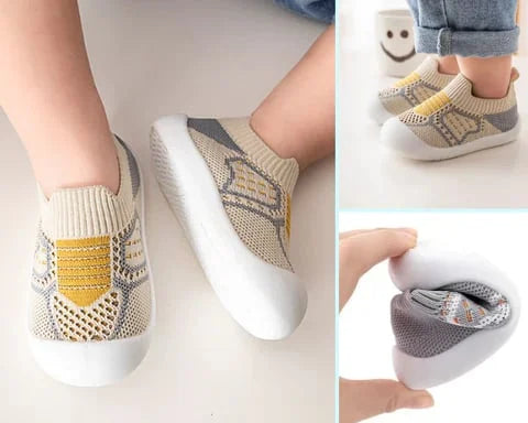 Chaussons Bébé Antidérapants Premiers Pas en Coton Respirant