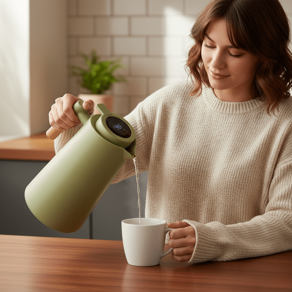 Thermos en acier inoxydable 1 litre – étanche et double paroi