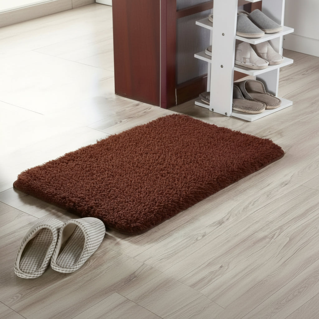 Tapis de bain doux antidérapant, épaissi et hautement absorbant