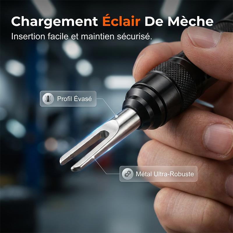 Kit de Réparation de Pneu Crevaison – Outil Compact avec Mèches et Poignée