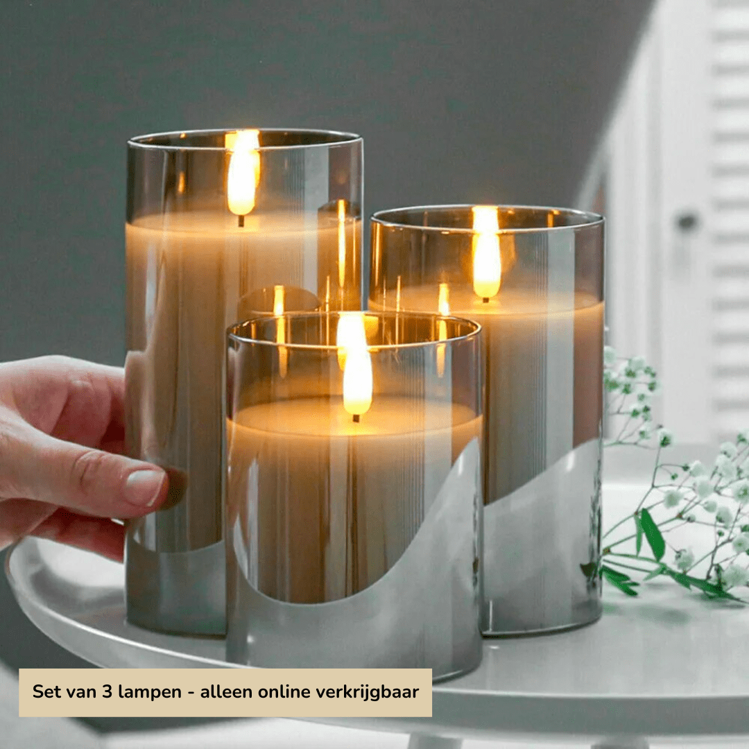 Bougies LED vacillantes avec effet flamme réaliste