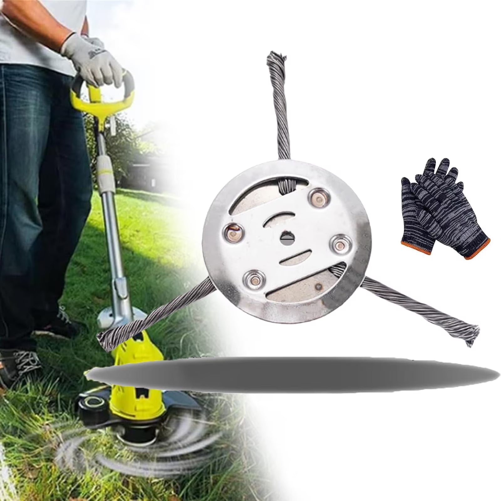 Taille-bordures de pelouse précis à lames interchangeables pour jardin