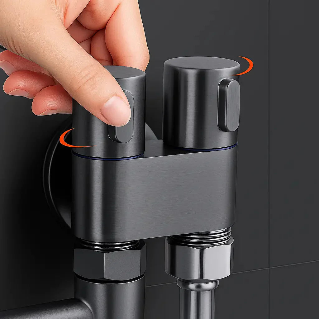 Doublevalve™ – Alimentation en Eau au Fini Noir Mat [50% de Réduction]